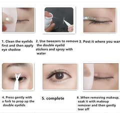 Shenghang eyelid tape Y-fork detail for precise crease alignment.