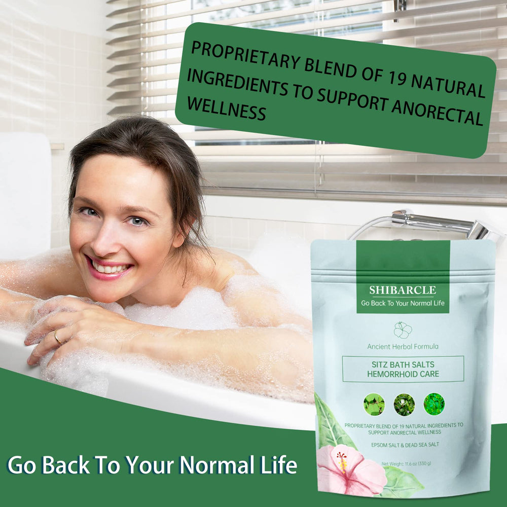 Shibarcle Dead Sea salts blend for refreshing spa-like soak