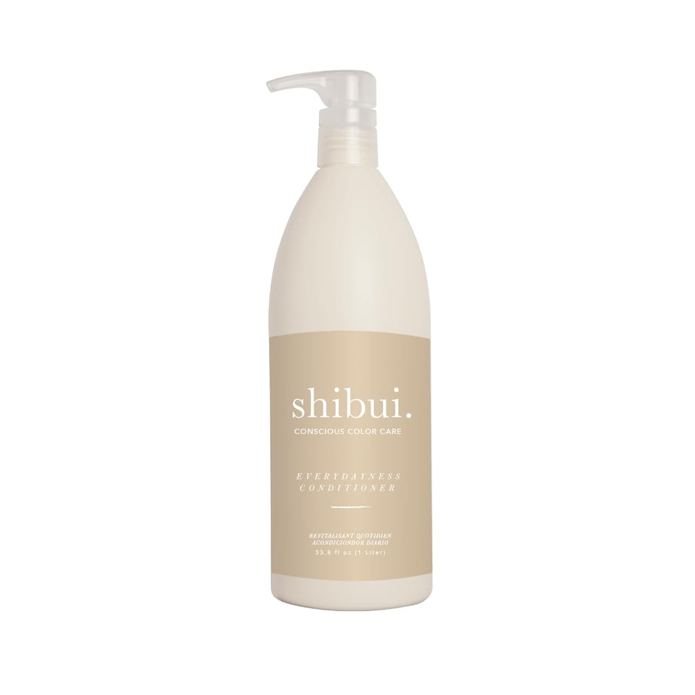 SHIBUI Everydayness Conditioner bottle close-up highlighting lightweight hydration for fine to medium hair.