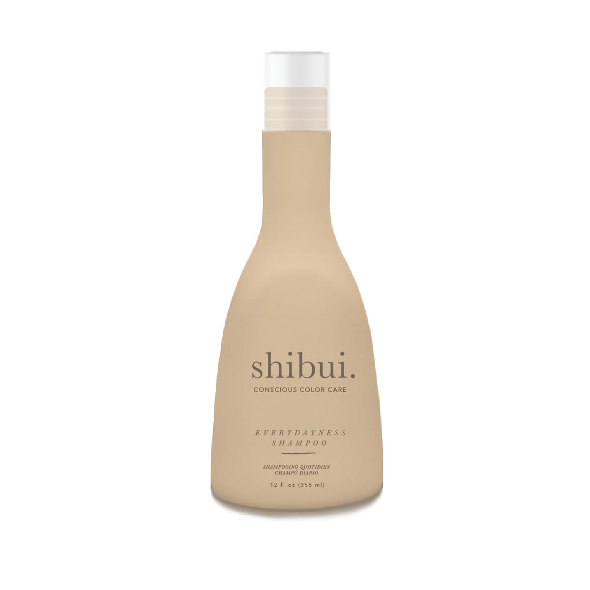 SHIBUI Everydayness Shampoo bottle with rose water supports color-friendly daily cleansing.