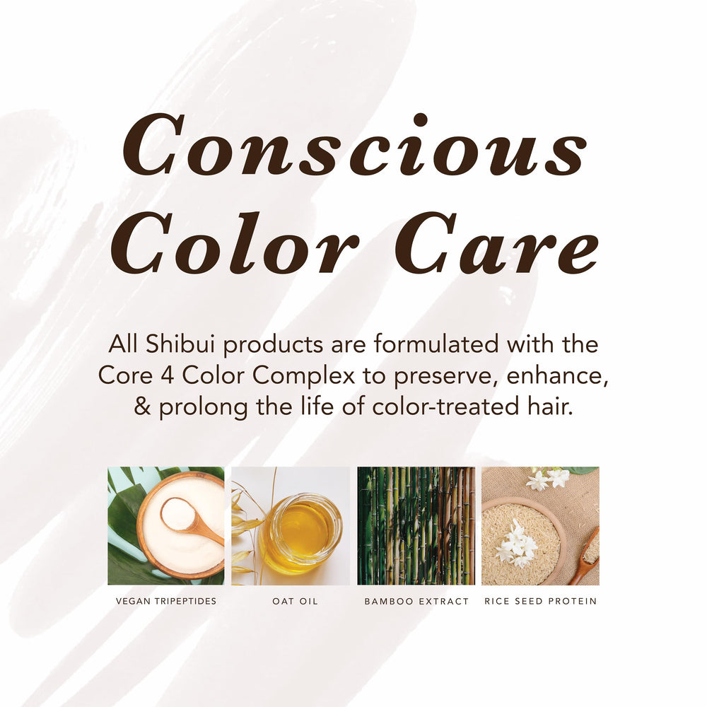SHIBUI Everydayness Shampoo vegan-tripeptides suggests color-safe strengthening benefits.