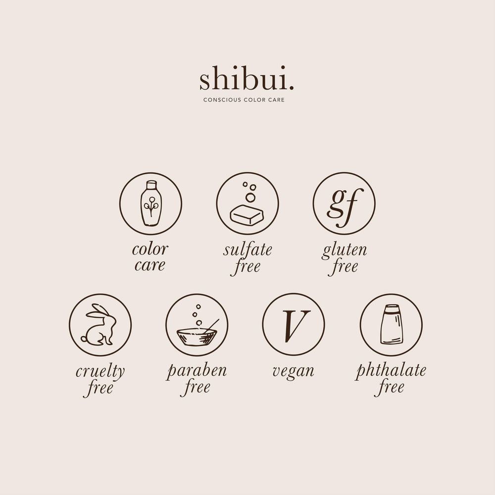 SHIBUI Nourishing Working Spray shine boost on styled strands.