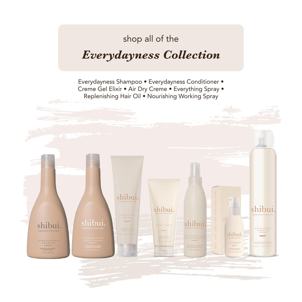 SHIBUI Nourishing Working Spray color-safe care for vibrant color between treatments.