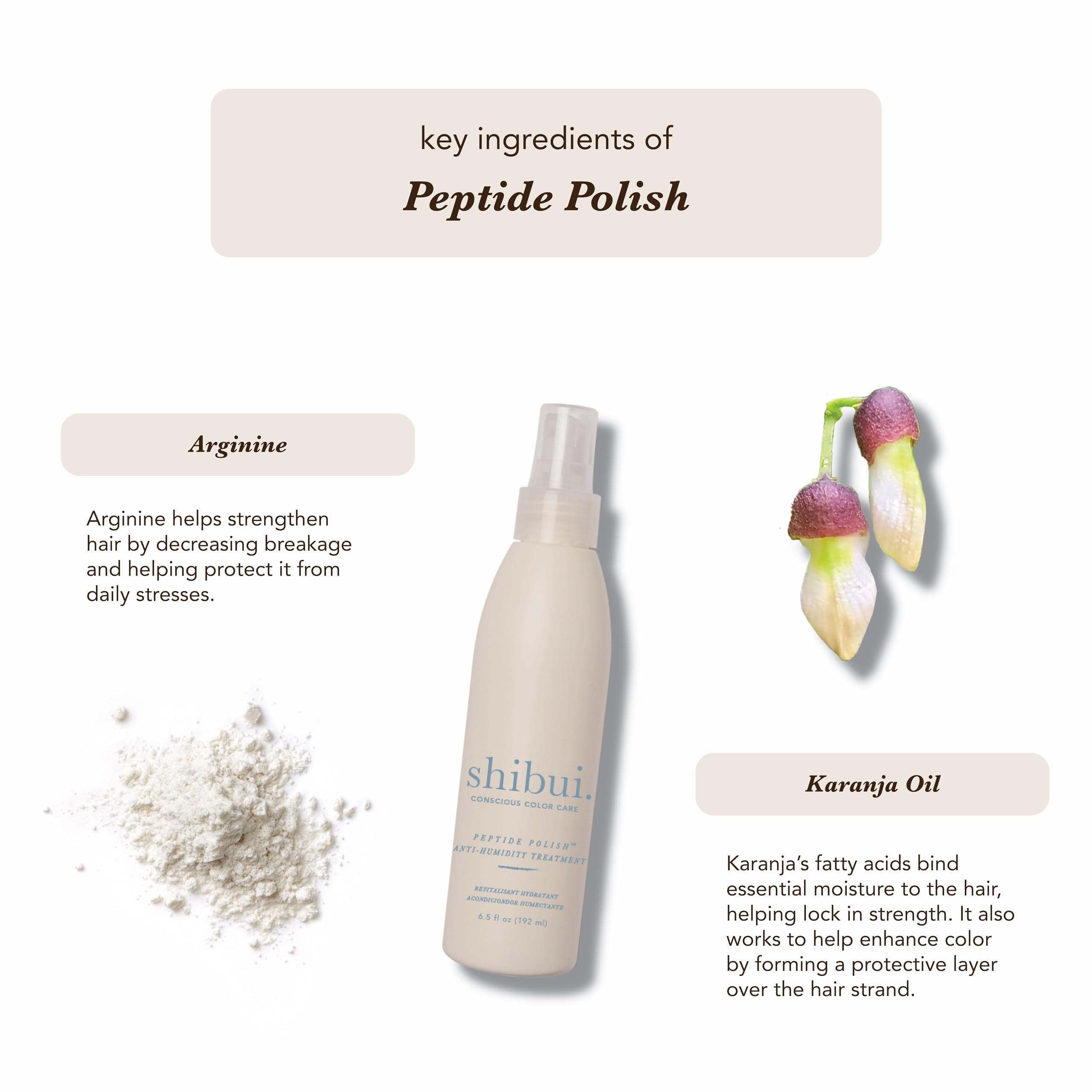 SHIBUI Peptide Polish shine closeup reveals radiant finish and anti-humidity effect.