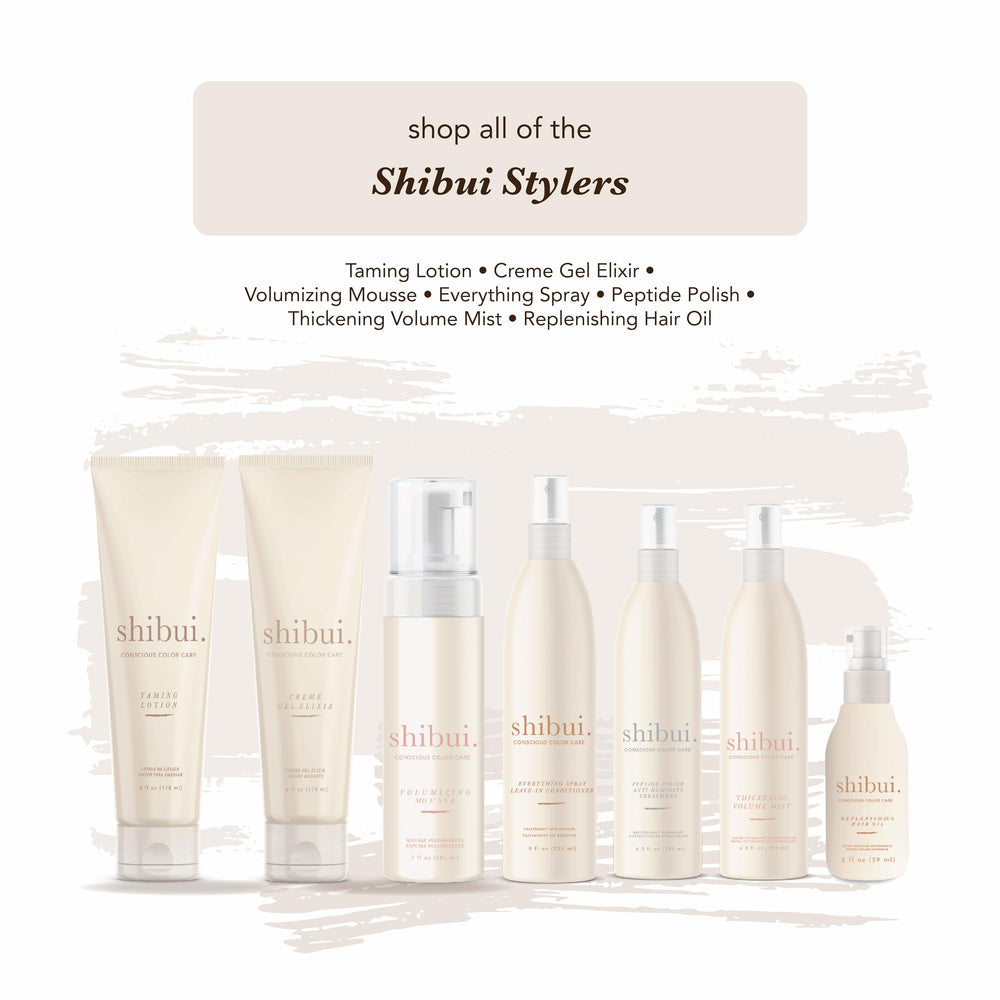 SHIBUI Taming Lotion vegan sulfate-free packaging communicates clean beauty credentials.