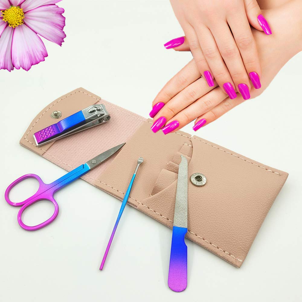 SHICEN pink leather case open shows organized tools.