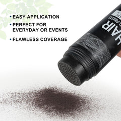 SHIFAKOU natural keratin fibers blend with hair color for seamless volume.