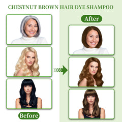 SHIHUANUO Chestnut Brown-herbal-formula-closeup highlights natural botanicals for hair health