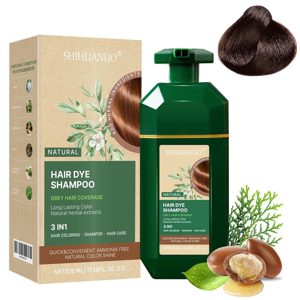 SHIHUANUO hair dye shampoo bottle for at-home color and conditioning