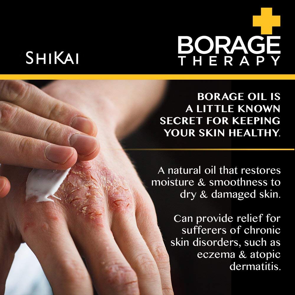 ShiKai close-up of borage-seed oil showing omega-6 nourishment for skin