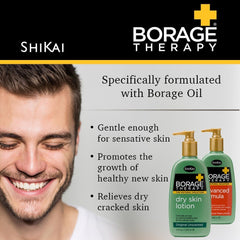ShiKai Borage Therapy hand application demonstrates non-greasy moisturization on skin.