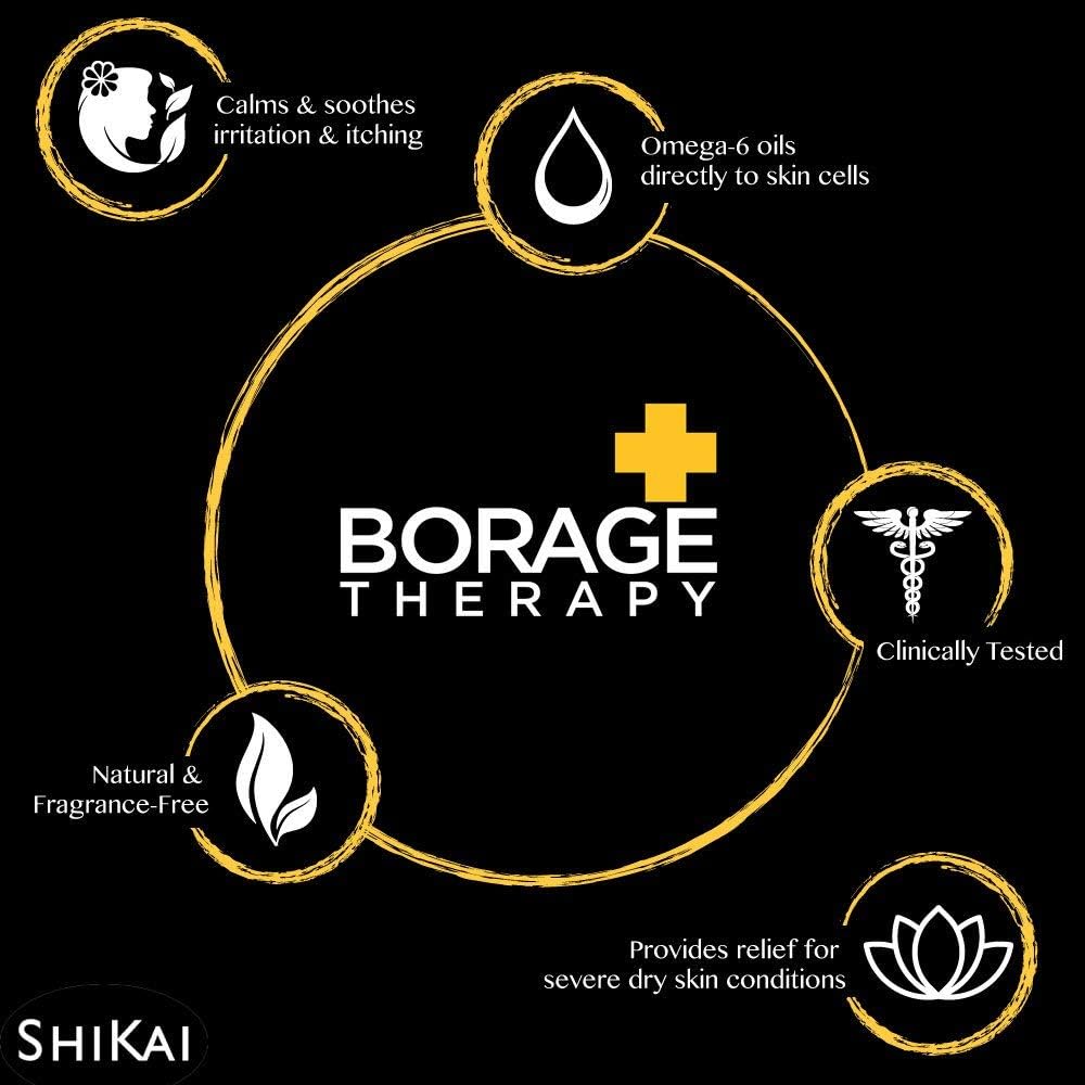ShiKai Borage Therapy fragrance-free label signaling sensitive-skin friendly formula