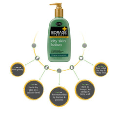 Oatmeal and shea butter ingredients nourish and soften dry skin in ShiKai formula.