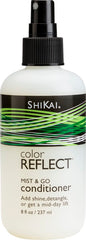 ShiKai Color Reflect Mist & Go Conditioner Spray smooths color-treated hair for shine.