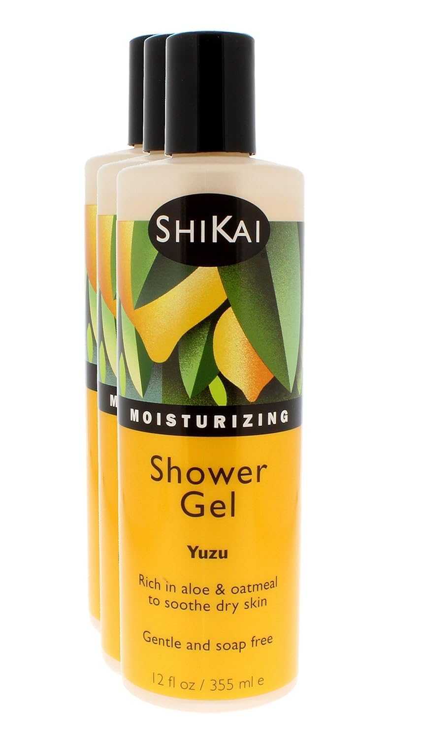 ShiKai Daily Moisturizing Shower Gel Yuzu bottle gentle daily cleanse for dry skin