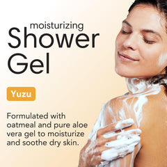 ShiKai Daily Moisturizing Shower Gel Yuzu lather closeup creamy foam for sensitive skin