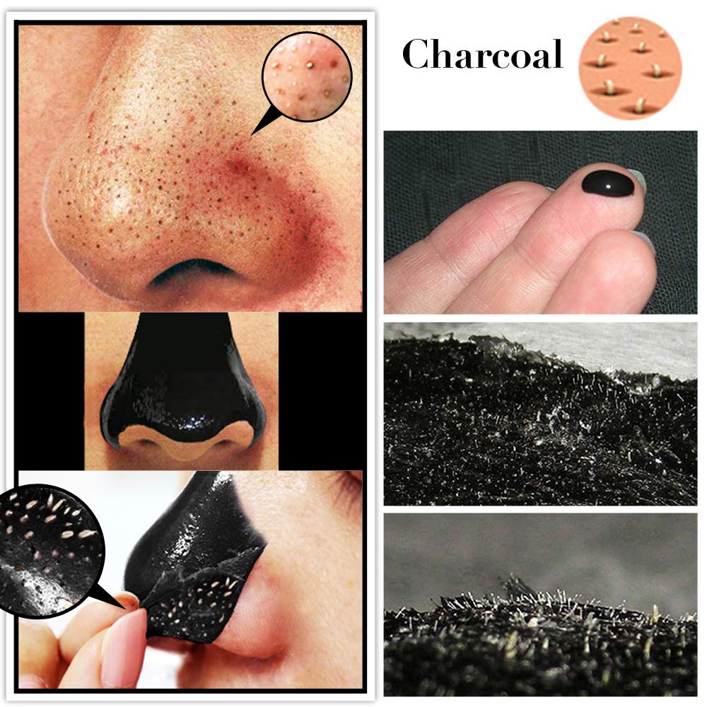 SHILLS Charcoal Mask for Men face closeup shows pore refinement and smoother skin.
