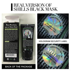 SHILLS charcoal mask pore clarity closeup shows deep cleansing and oil control benefits