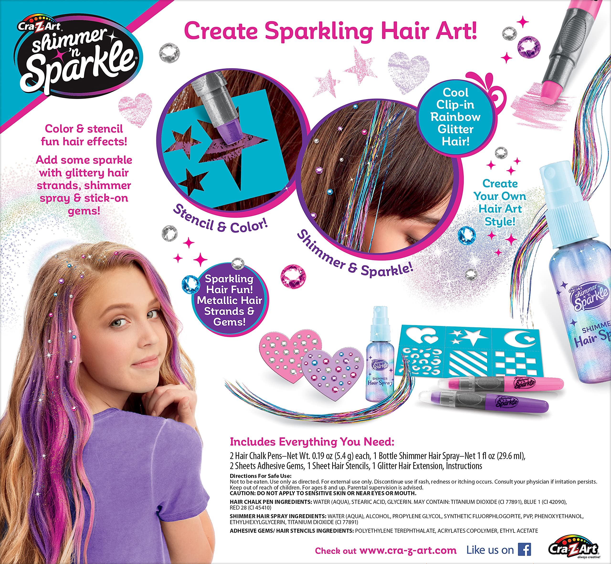 Shimmer 'n Sparkle chrome metallic chalk delivers bold, temporary color