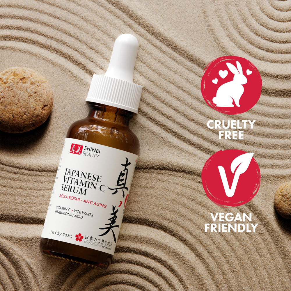 Shinbi Beauty hyaluronic acid serum application demonstrates deep hydration