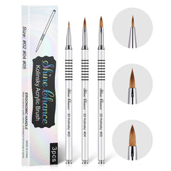 Shine Chance 3D Nail Brush size 2 for precise acrylic application.
