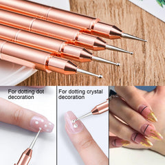Shine Chance aluminium-handle brushes offer comfortable grip during intricate painting.