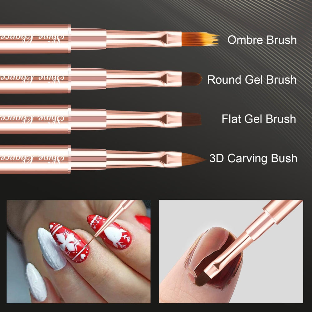 Shine Chance double-ended liner brushes deliver fine lines for nail art.