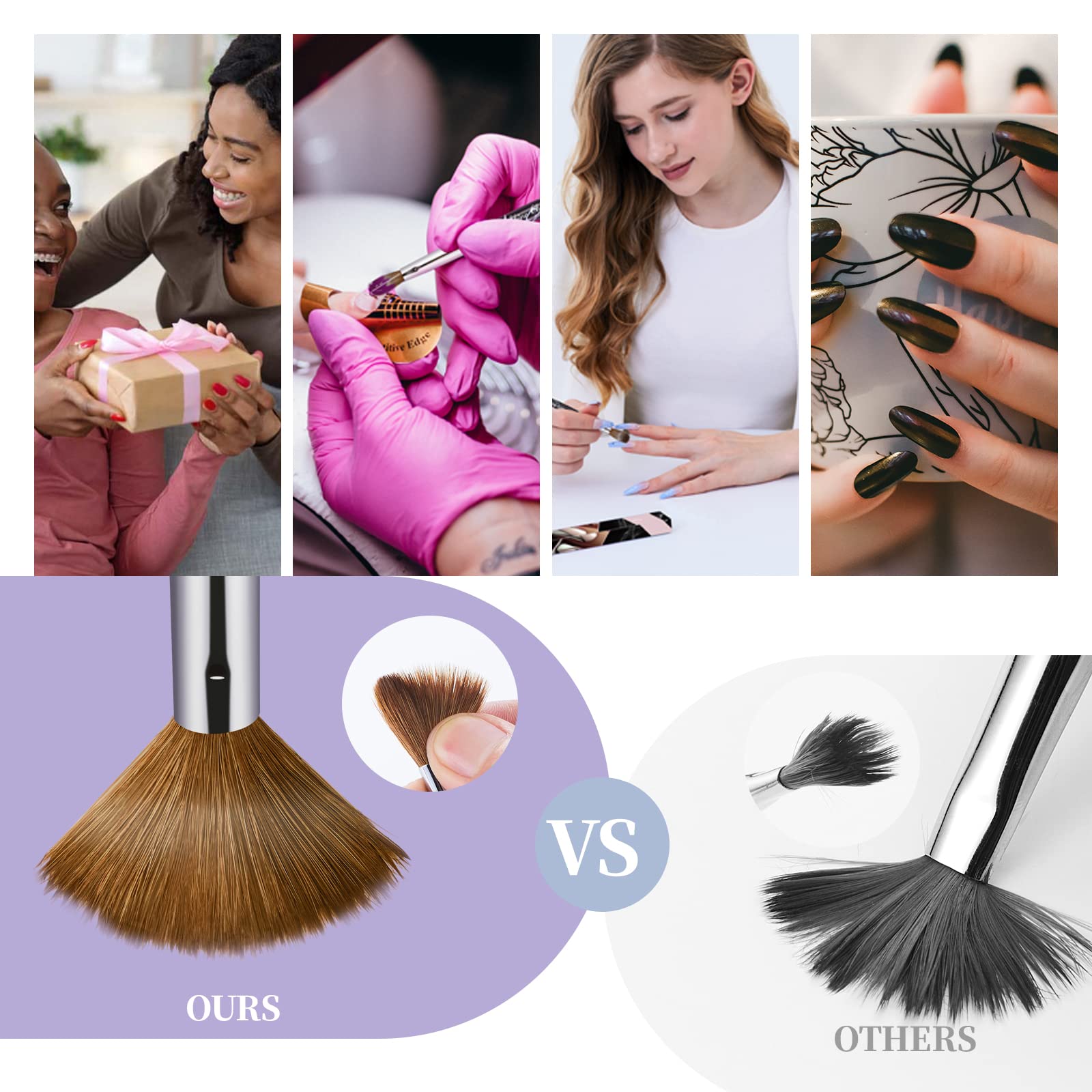 Shine Chance professional-grade brush for home salon use and DIY nail art