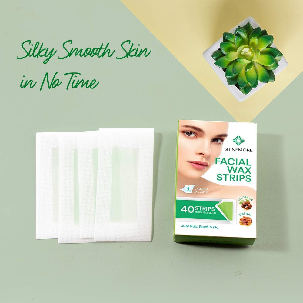 ShineMore calming oil wipes in use for skin soothing after waxing