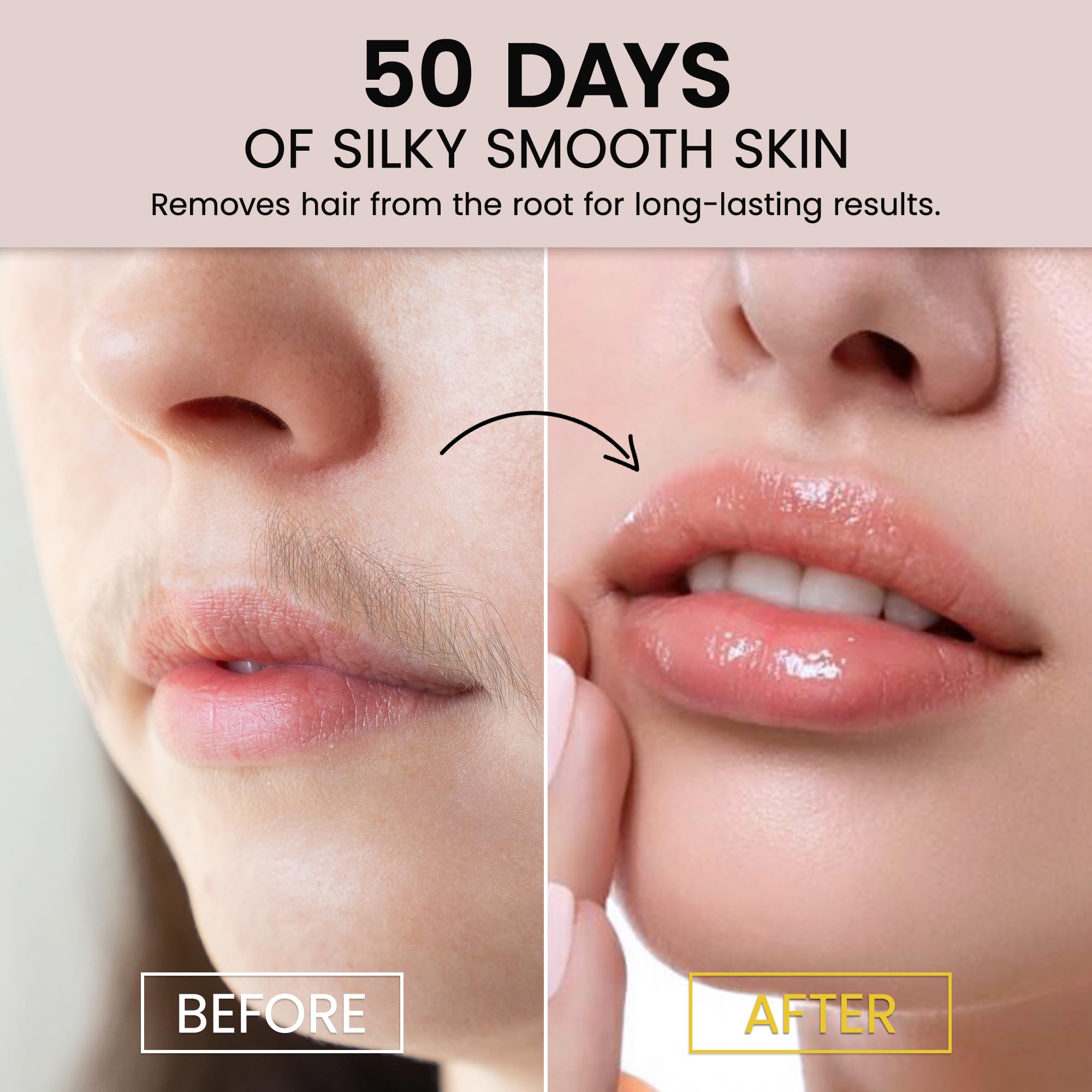 ShineMore quick-results skin after waxing showing smooth, ready-to-go finish.