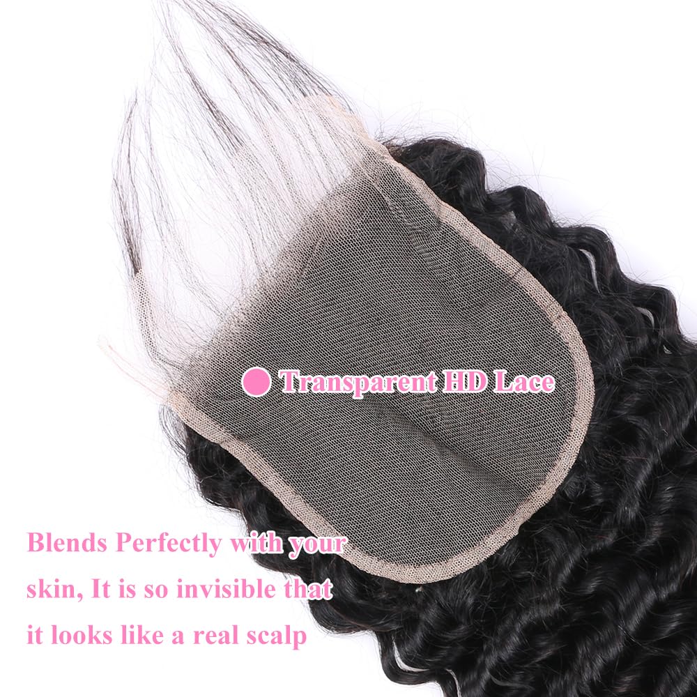 Shining Girl 5x5 closure with baby hair and pre-plucked edges.