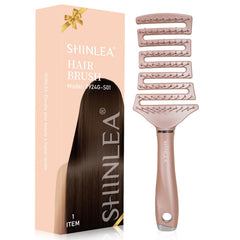 SHINLEA curved detangling brush vented design speeds drying and reduces snagging
