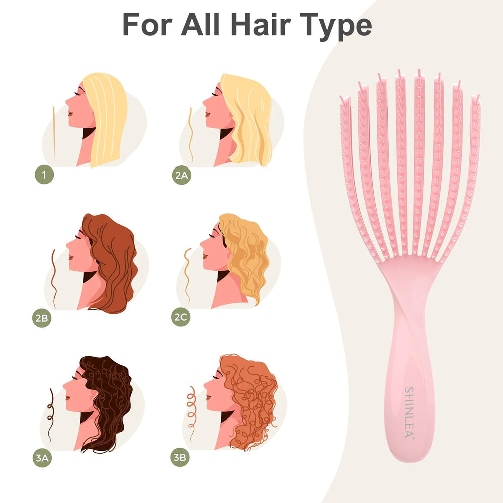 SHINLEA blue detangler brush large brush for home use and quick detangling.
