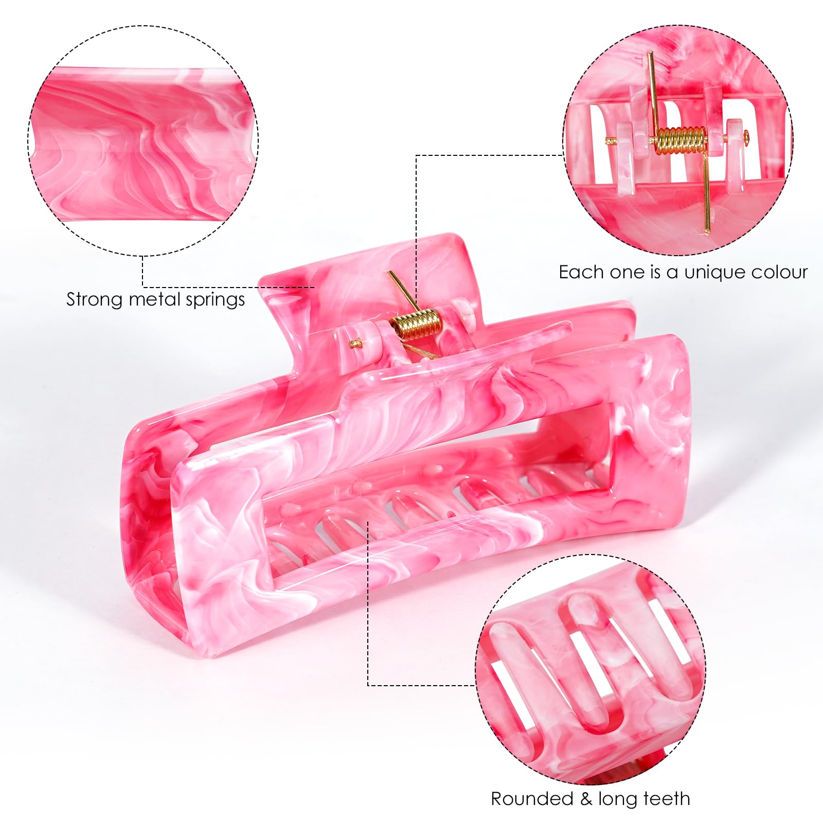 SHINLEA ink-painting hair clip blue adds color variety for vibrant party looks.