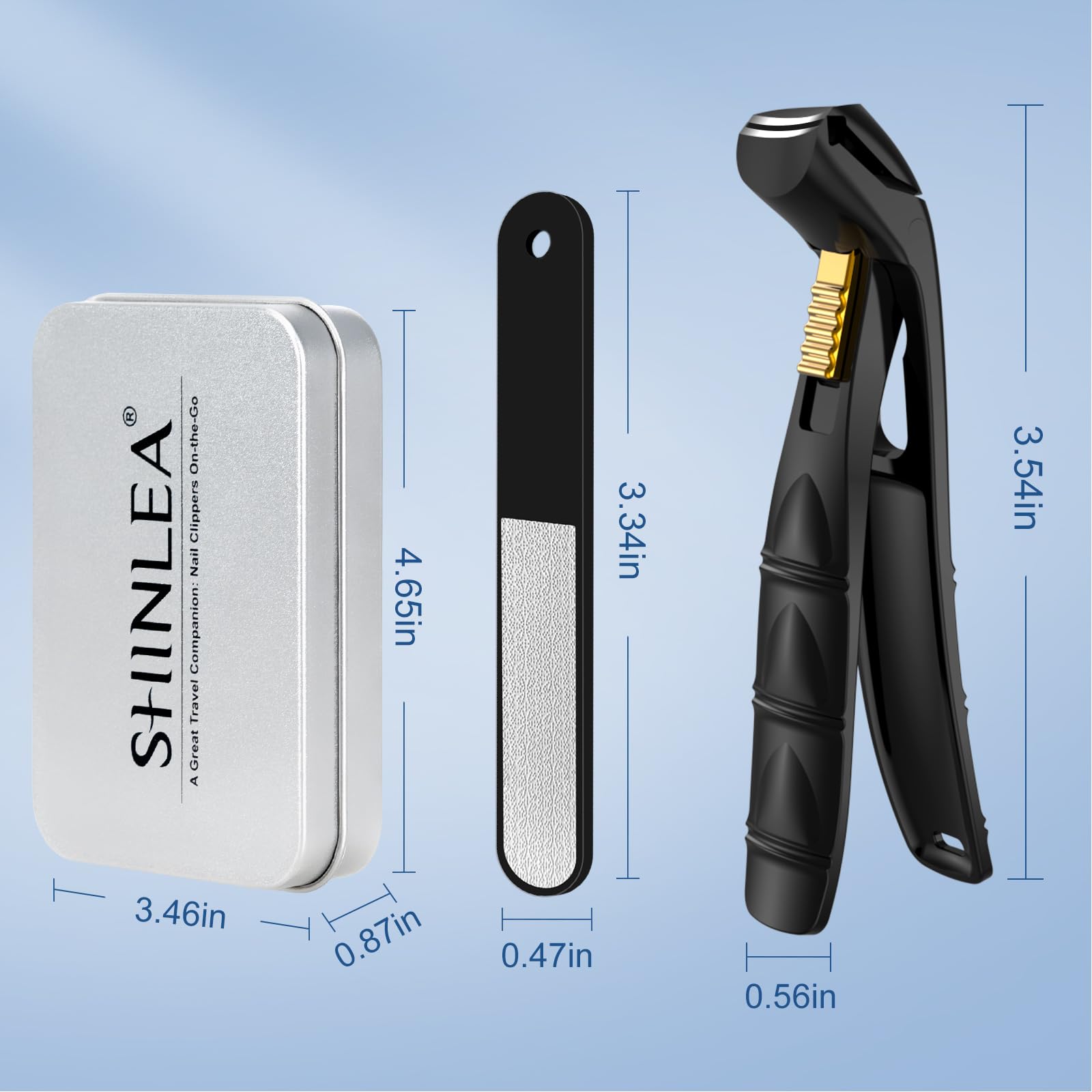 SHINLEA Nail Clippers in use offer a smooth pedicure-like experience.