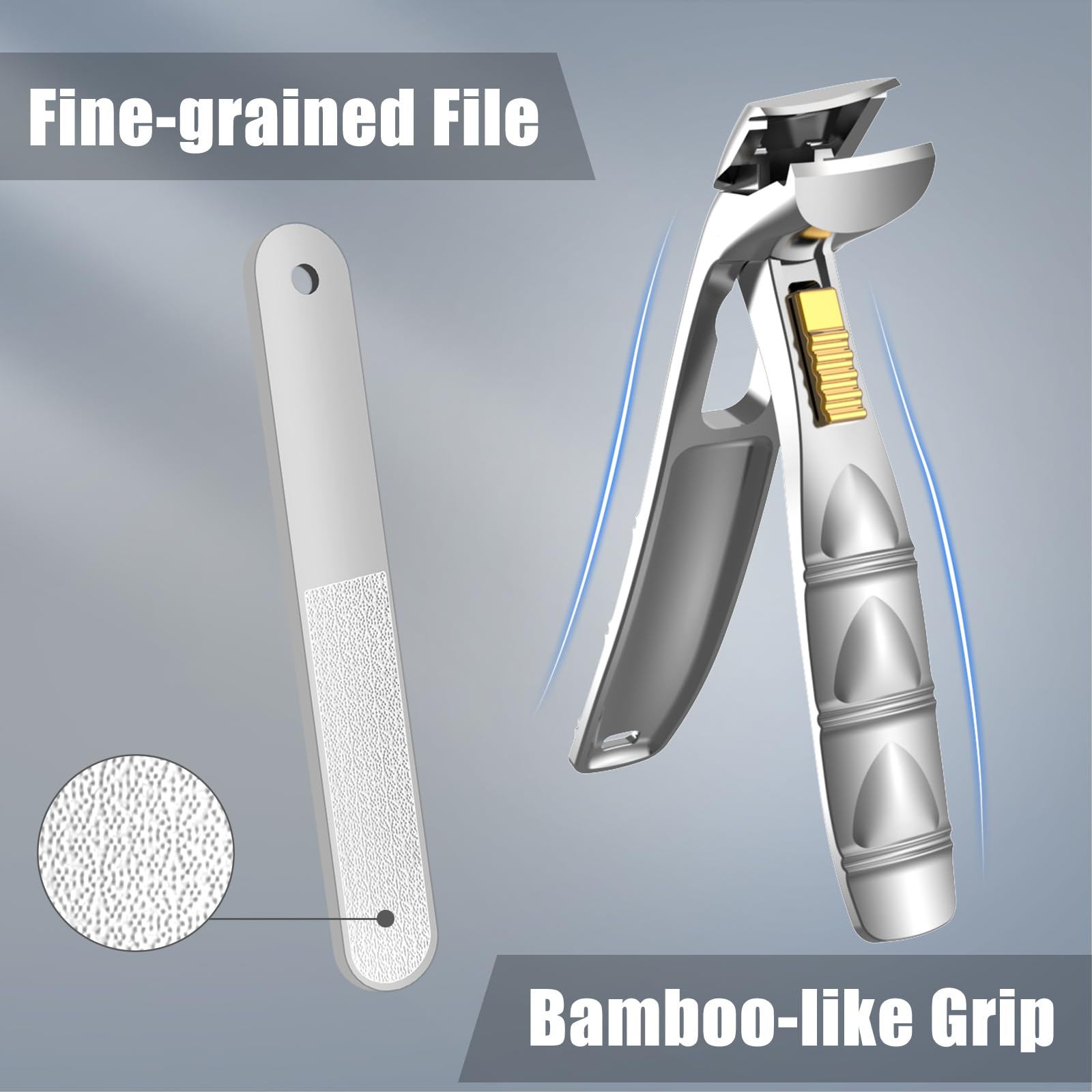 SHINLEA nail clippers secure slide buckle for safe storage