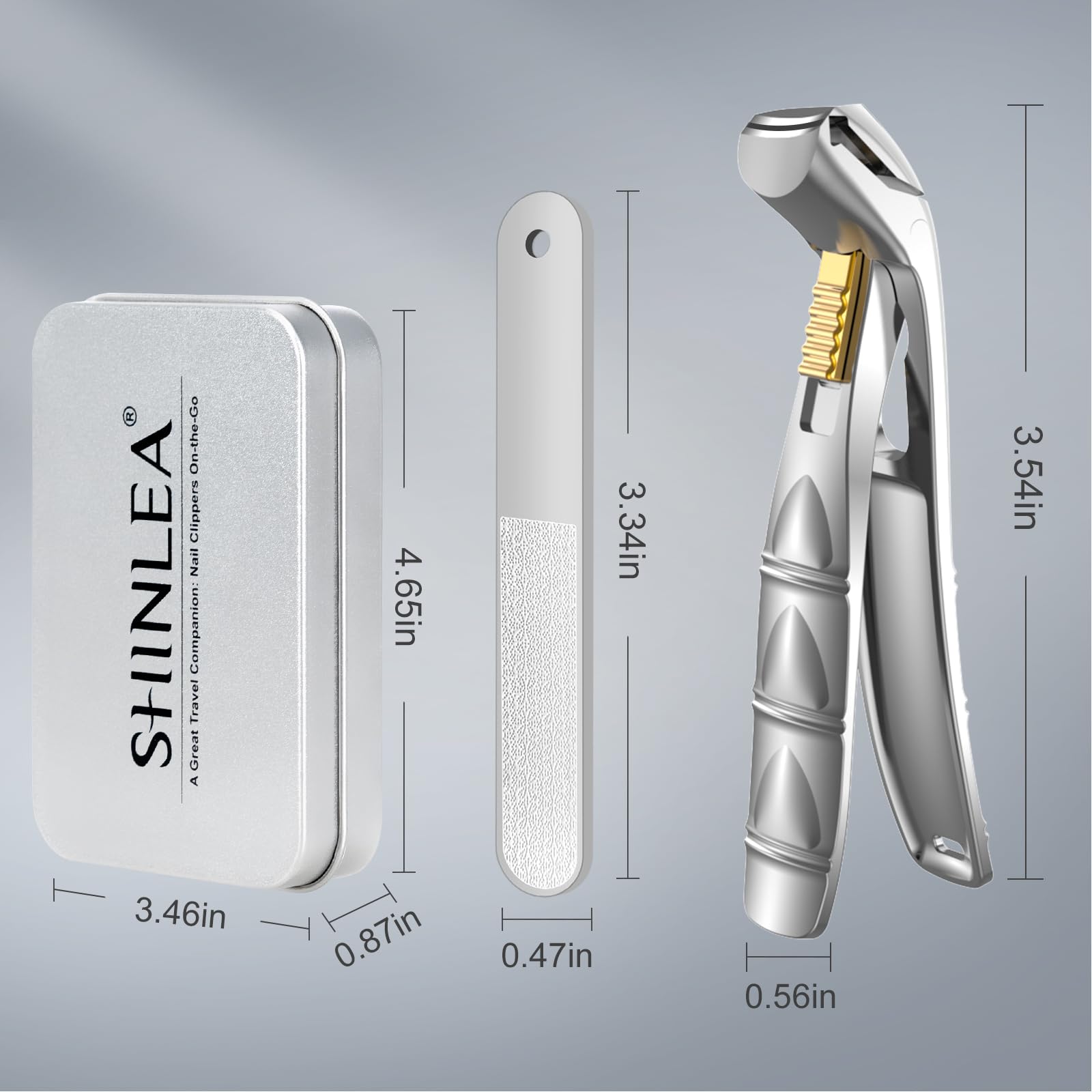 SHINLEA nail clippers travel-friendly packaging for on-the-go care