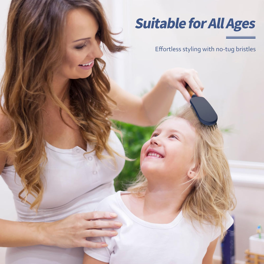 SHINLEA Slim Hair Brush detangling in action during brushing