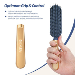 SHINLEA Slim Hair Brush shimmering blue-purple body for stylish look