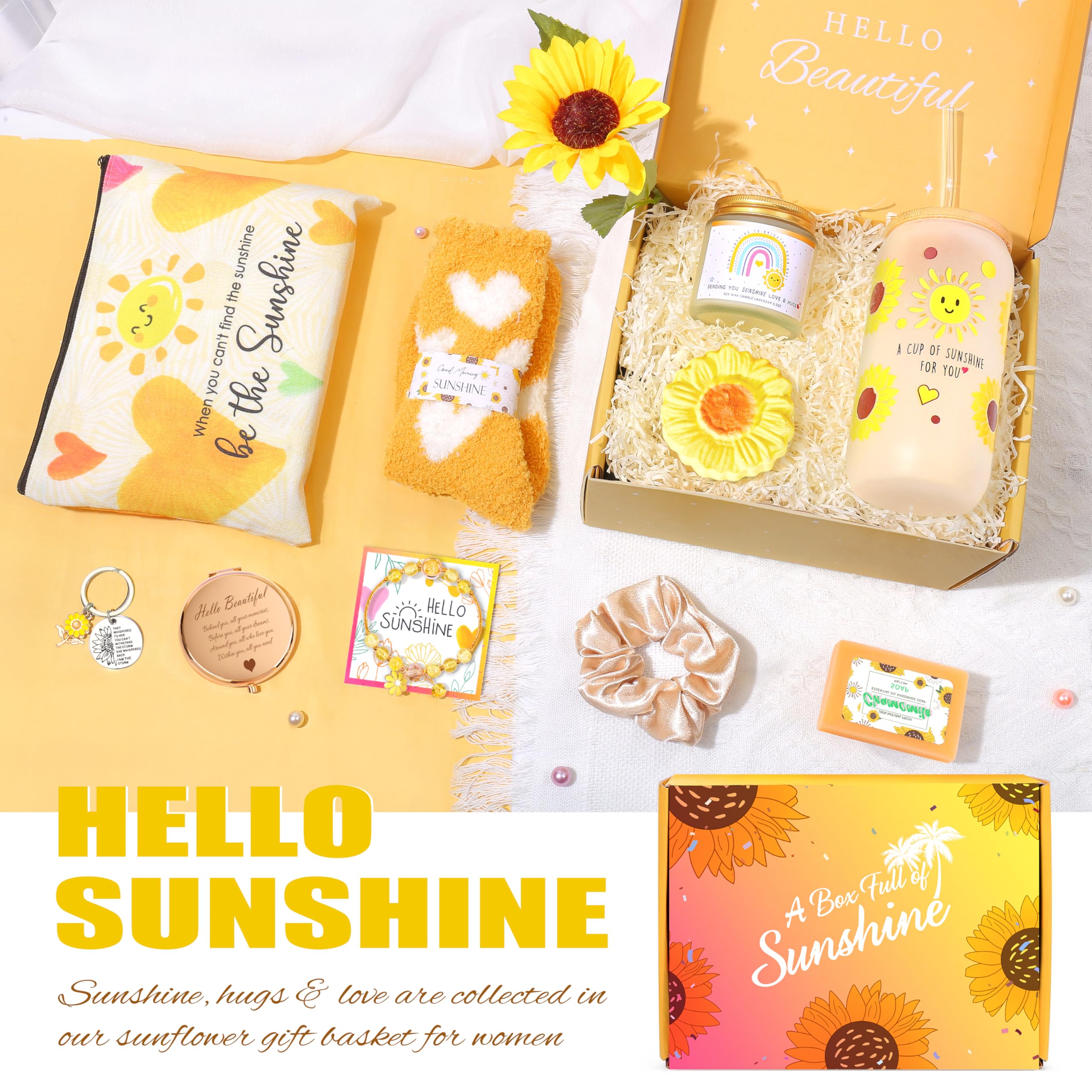ShinnyWis sunflower glass cup with a cup-of-sunshine theme for bright moments.