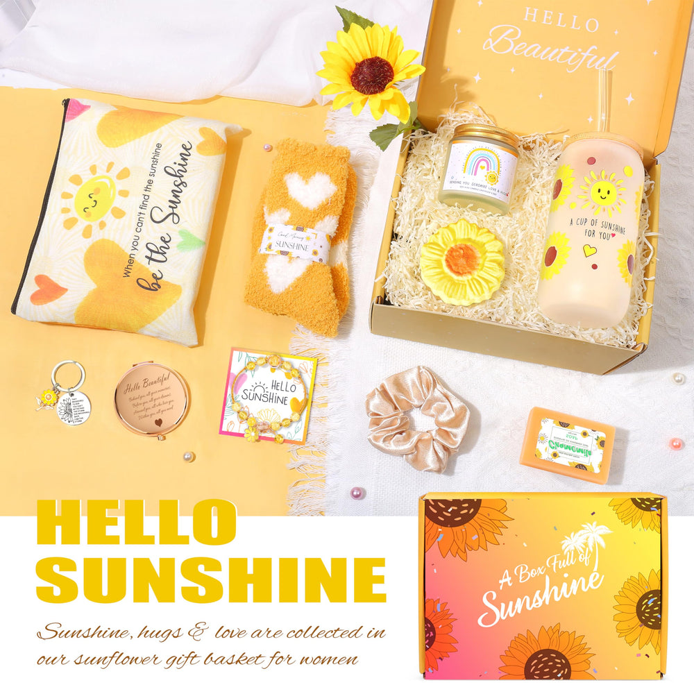 ShinnyWis sunflower glass cup with a cup-of-sunshine theme for bright moments.