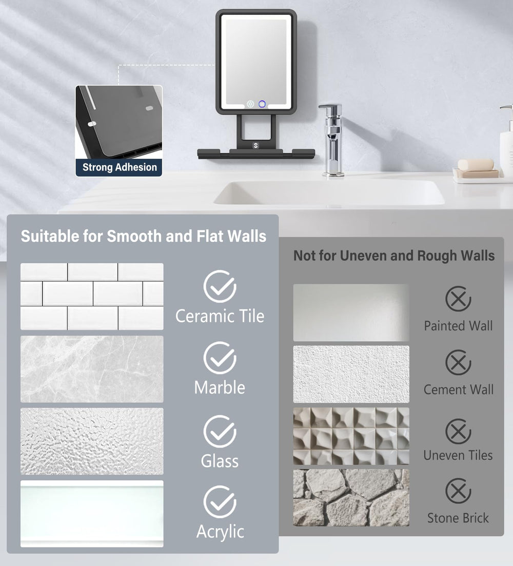 Shinowa mirror shows razor holders for organized shaving