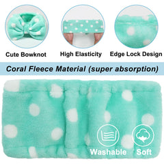 Shintop elastic headband stays in place during cleansing, skincare, or workouts.