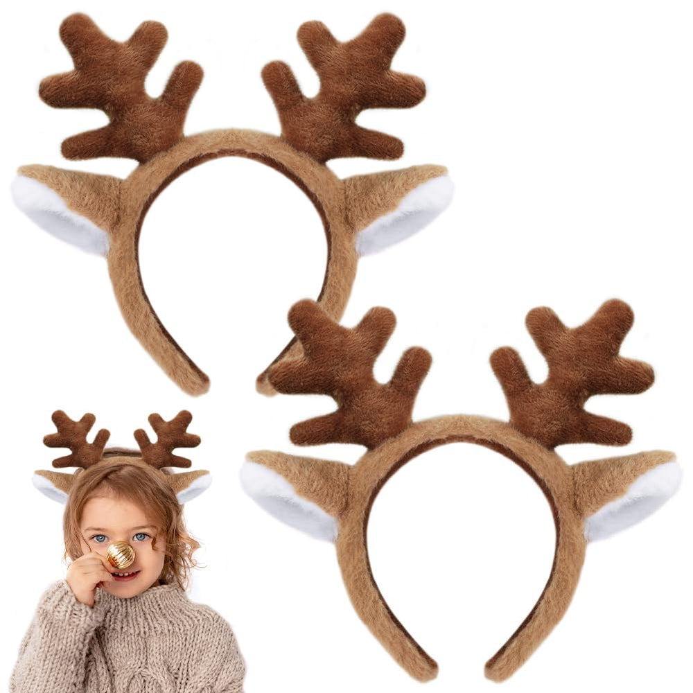 Shintop Reindeer Antlers Headbands front view offer a lightweight festive look for parties.