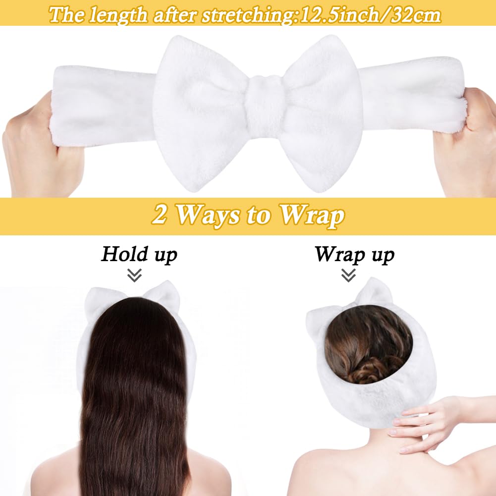 Shintop headband bow detail adds cute touch while securing hair for masks
