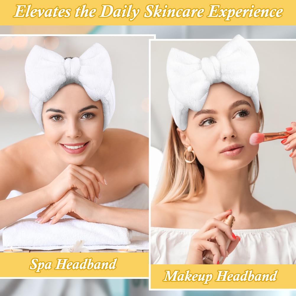 Shintop headband keeps hair tucked away during cleansing and makeup
