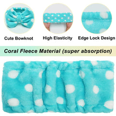 Shintop headband measures 13x22 cm to securely hold hair during washing.