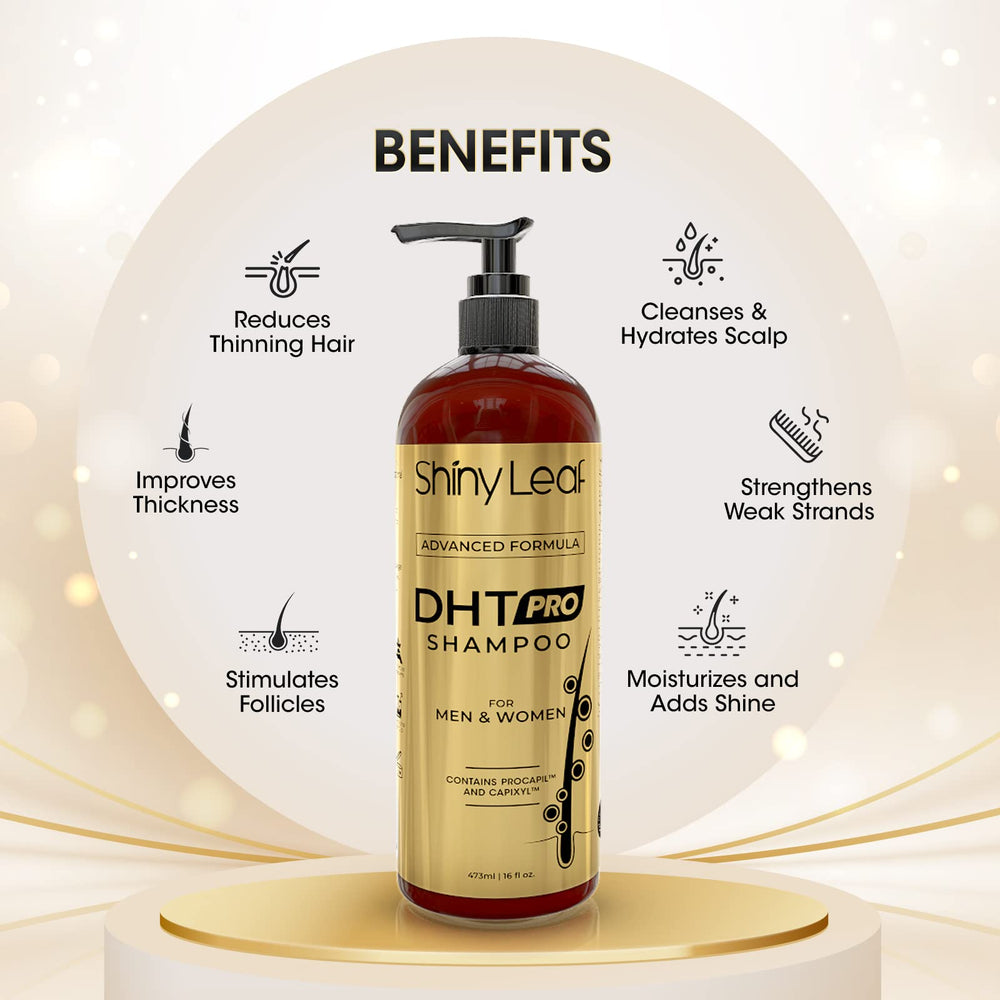 Shiny Leaf color-treated friendly badge signals safe daily use on dyed hair.