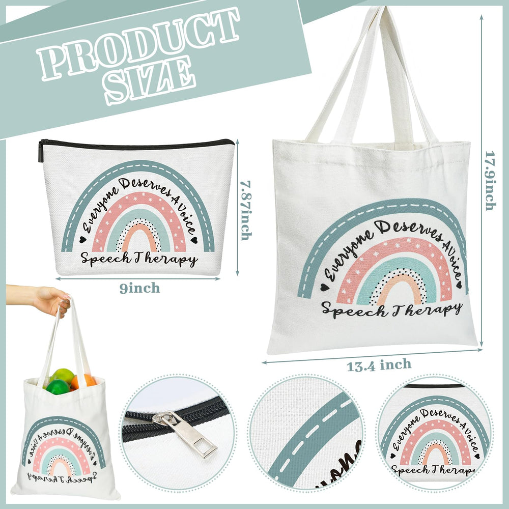 Shinylin rainbow pattern tote close-up emphasizes durable canvas and vivid design.