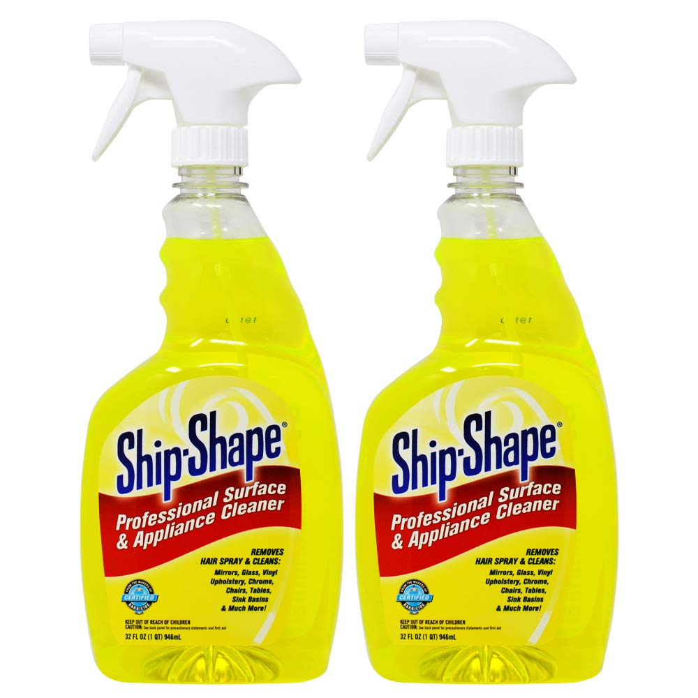 Ship-Shape comb and brush cleaner spray bottle enables quick tool cleaning.